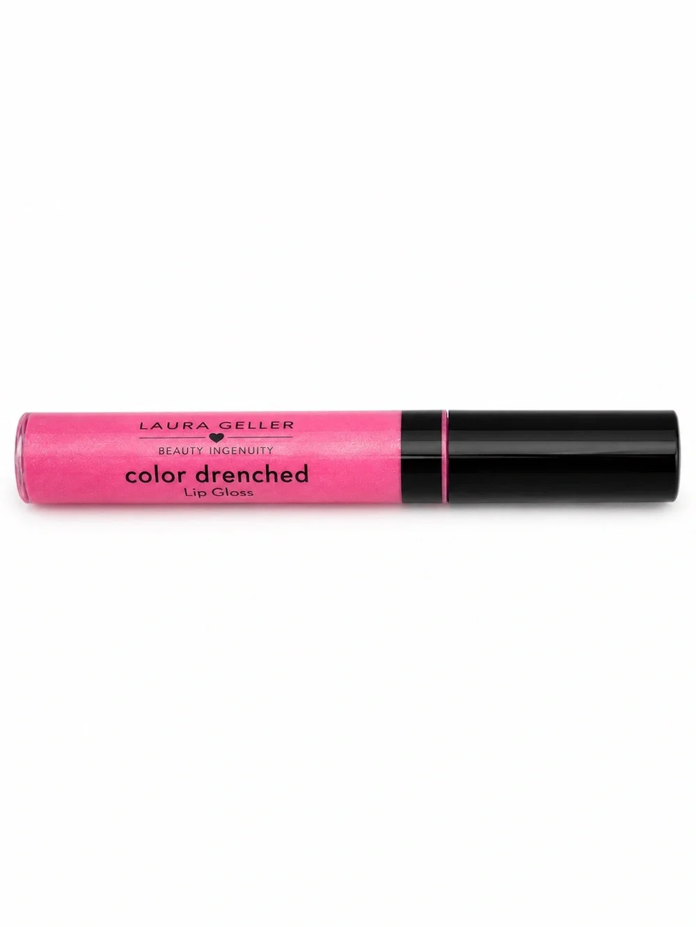Laura Geller Color Drenched Lip Gloss Pink Macaron Shimmer Pink 0.3 oz New
